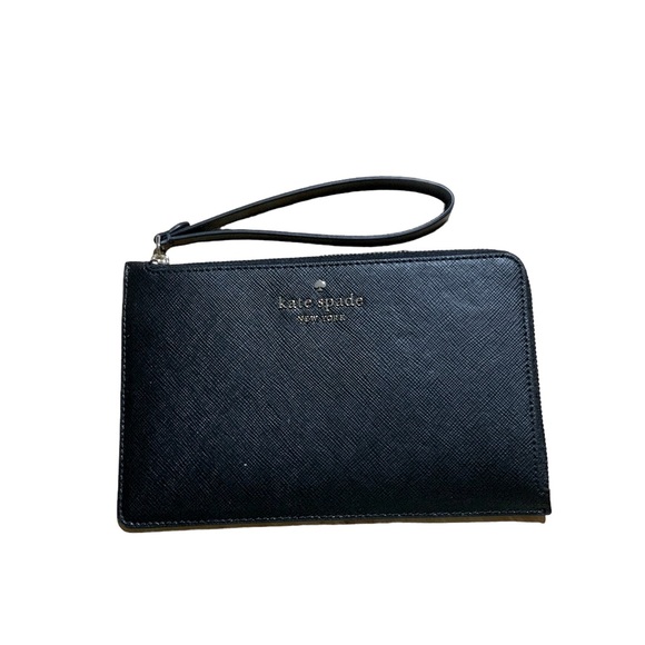 Kate Spade Lucy L- Shaped Black Wristlet - Picture 2 of 6